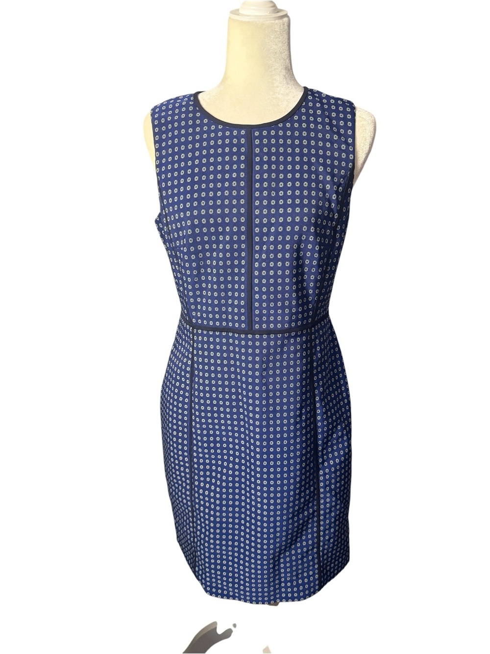 J. Crew women’sSleeveless powder Dot-Print Sheath Dress corp core timeless style